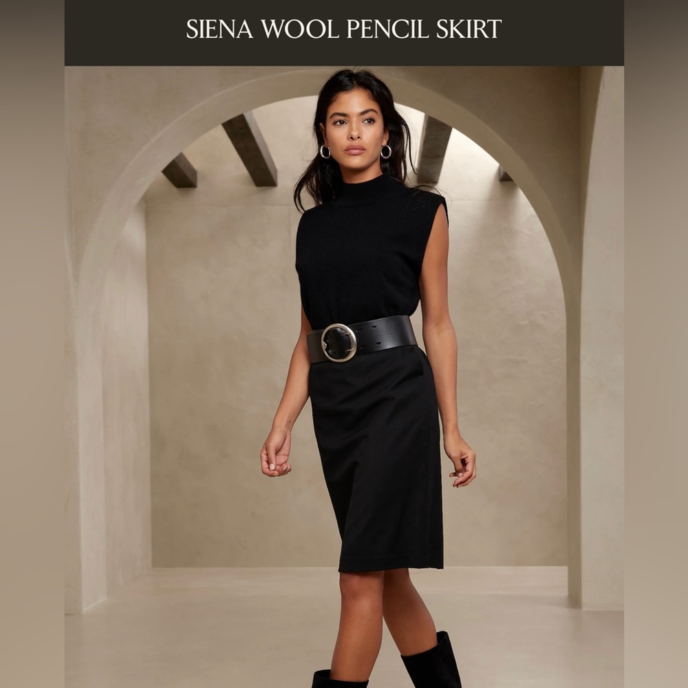 Banana Republic Wool Suit Skirt